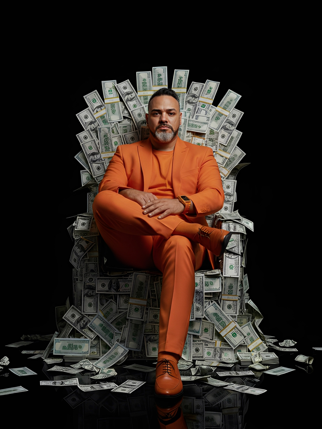 Symbolic Portrait of Wealth and Confidence