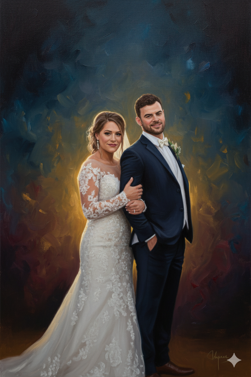 Photorealistic Portrait: Intricate Details in Oil Painting