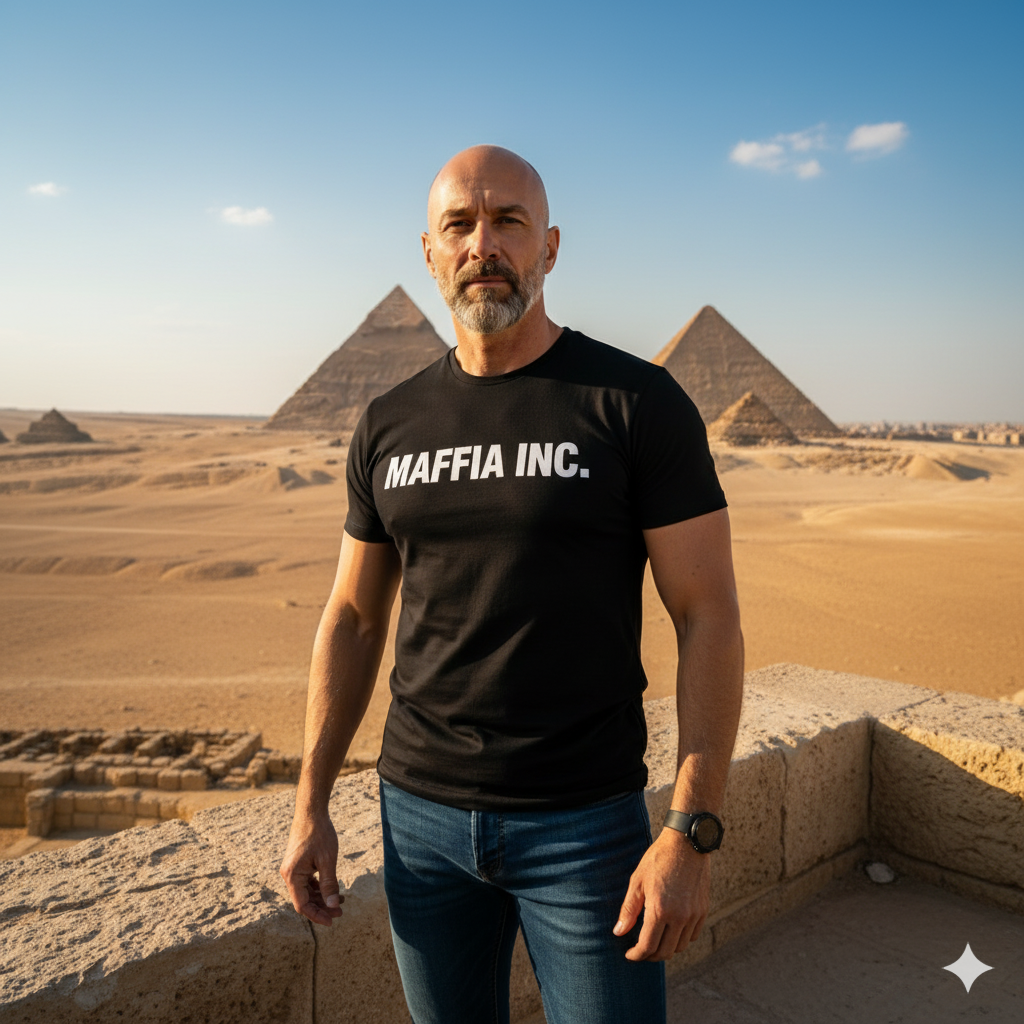 Cinematic Portrait at Egyptian Pyramids
