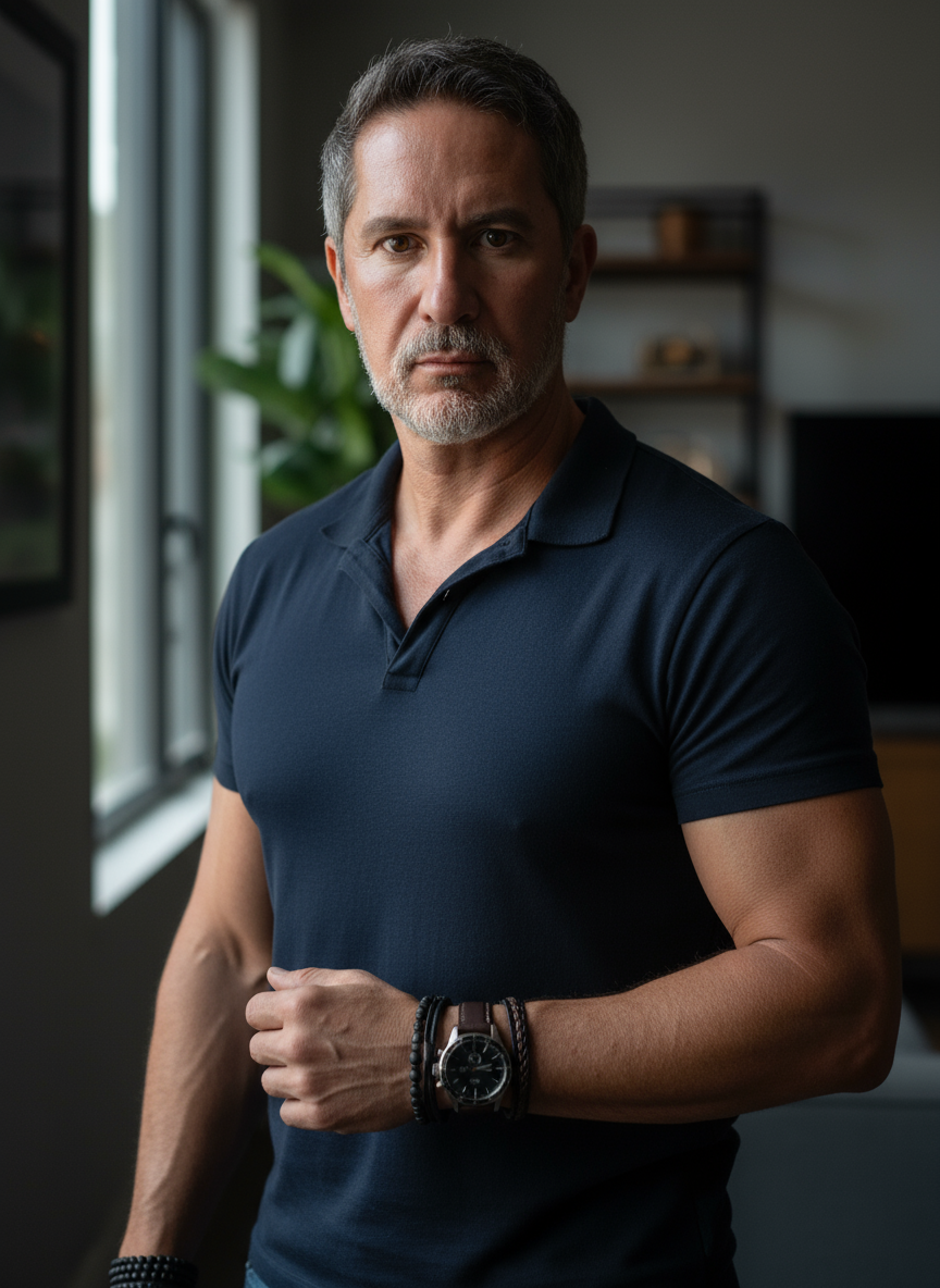 Modern Office Portrait: Softly Lit Serenity