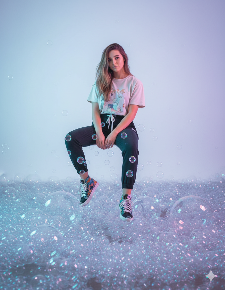 Invisible Chair in a Bubble Wonderland Portrait