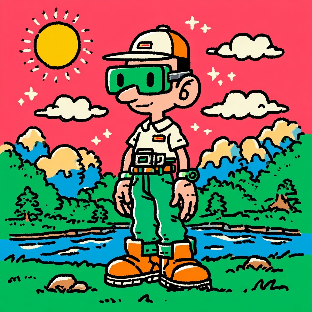 AI-Inspired 90s Anime Character Design for Ads