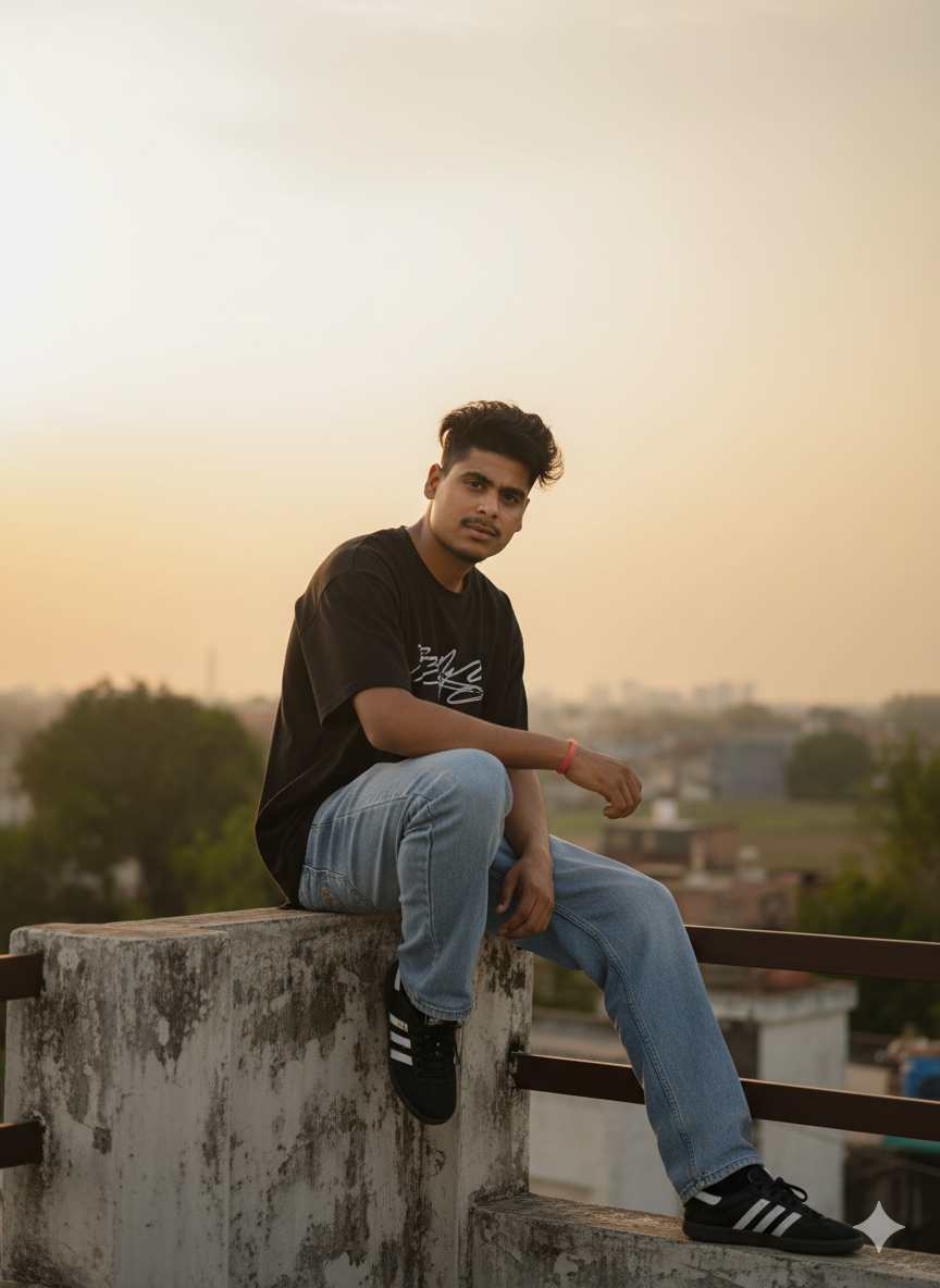 8K Hyper-Realistic Portrait: Confident Young Man Indoors