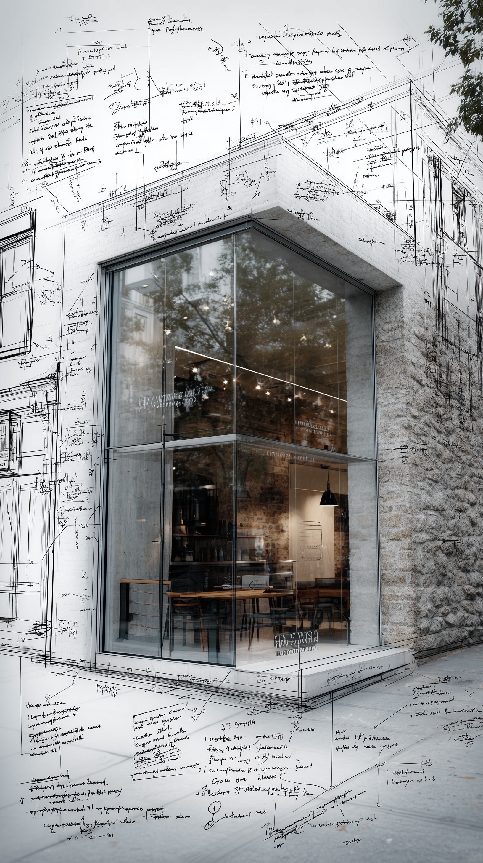 Architectural Visualization: Modern Cafe Design