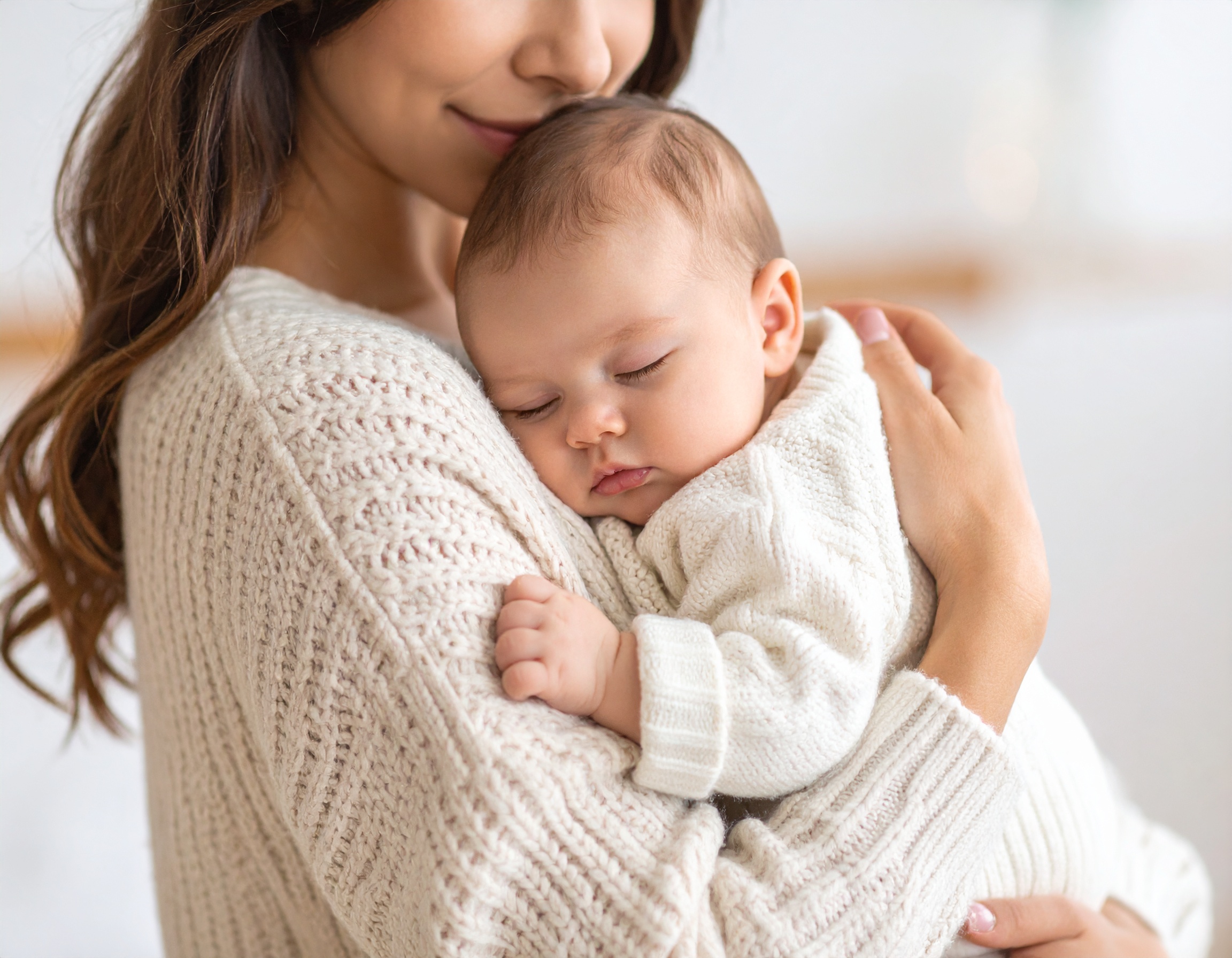 Mother and Baby Sleeping Together
