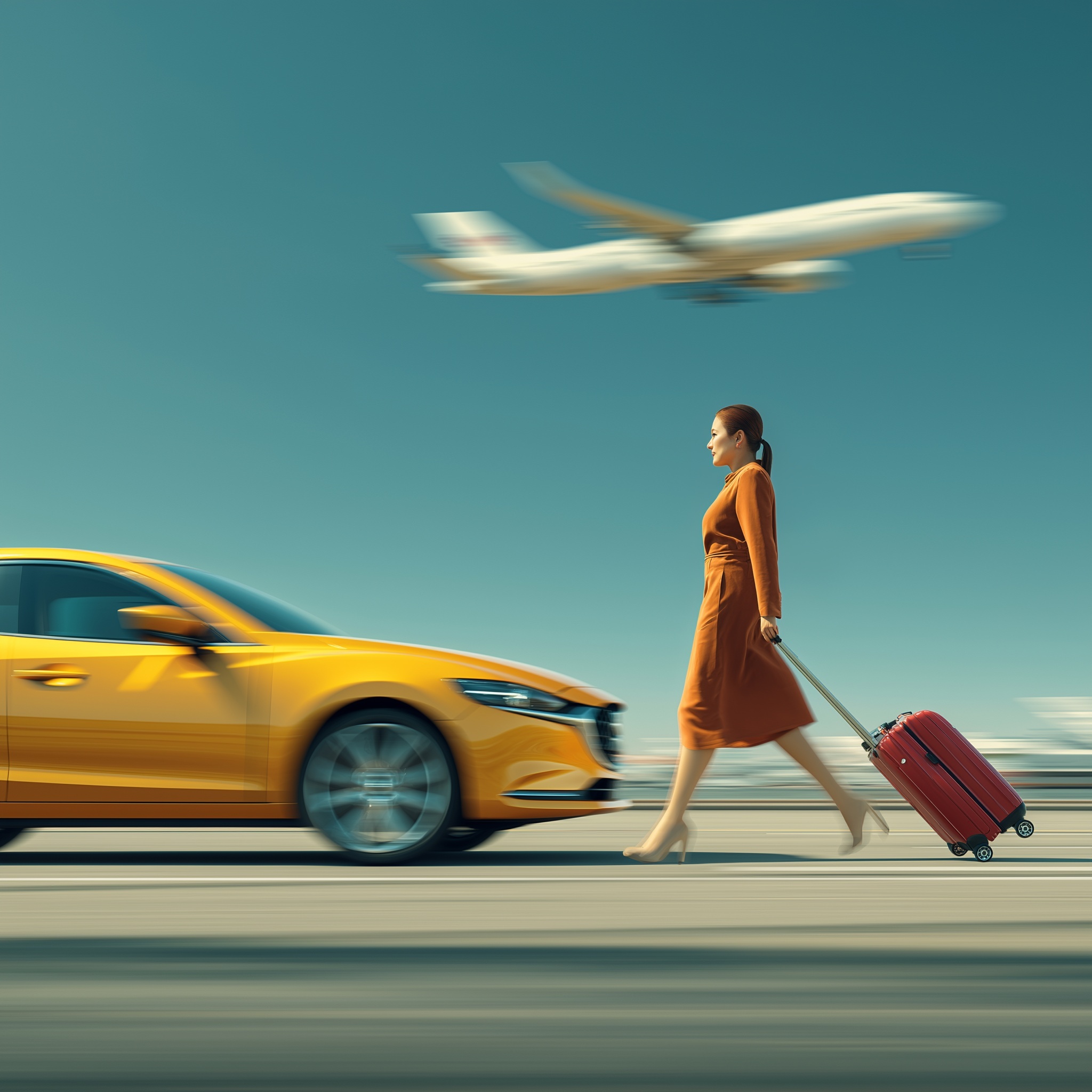 Coca-Cola Themed Advertisement: Airport Arrival