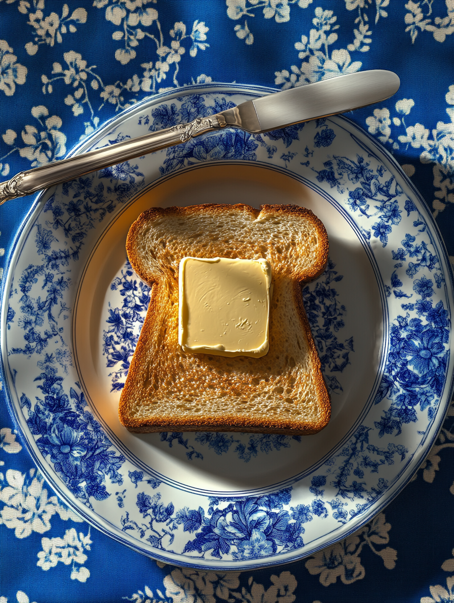 Chinoiserie Elegance: A Surreal Toast Presentation