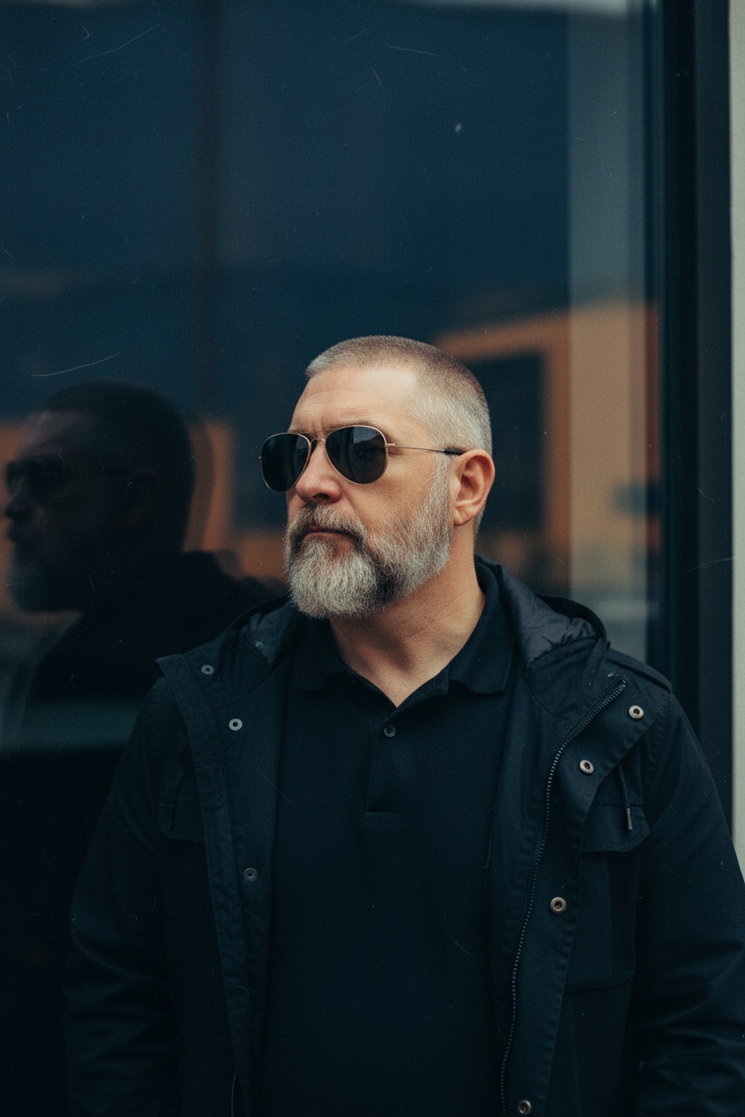 Cinematic Portrait: Indigo Velvet & Amber Dusk