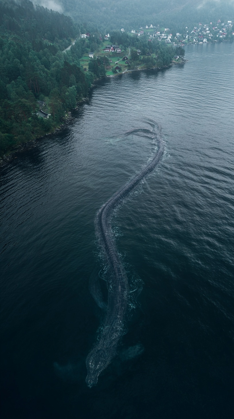 Colossal Sea Serpent Spotted in Norwegian Fjord!