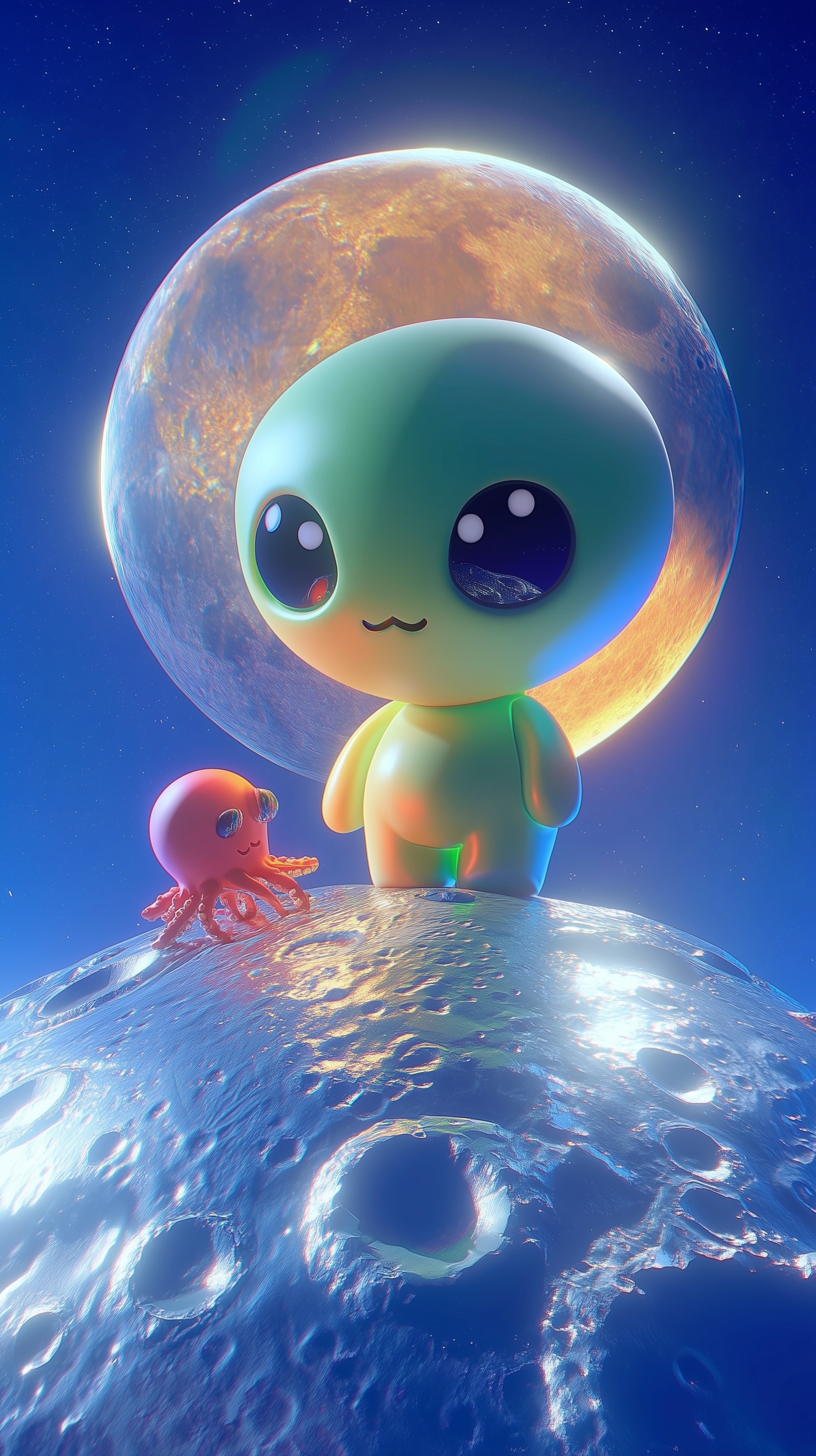 Cosmic Encounter: Cute Aliens on a Shiny Moon
