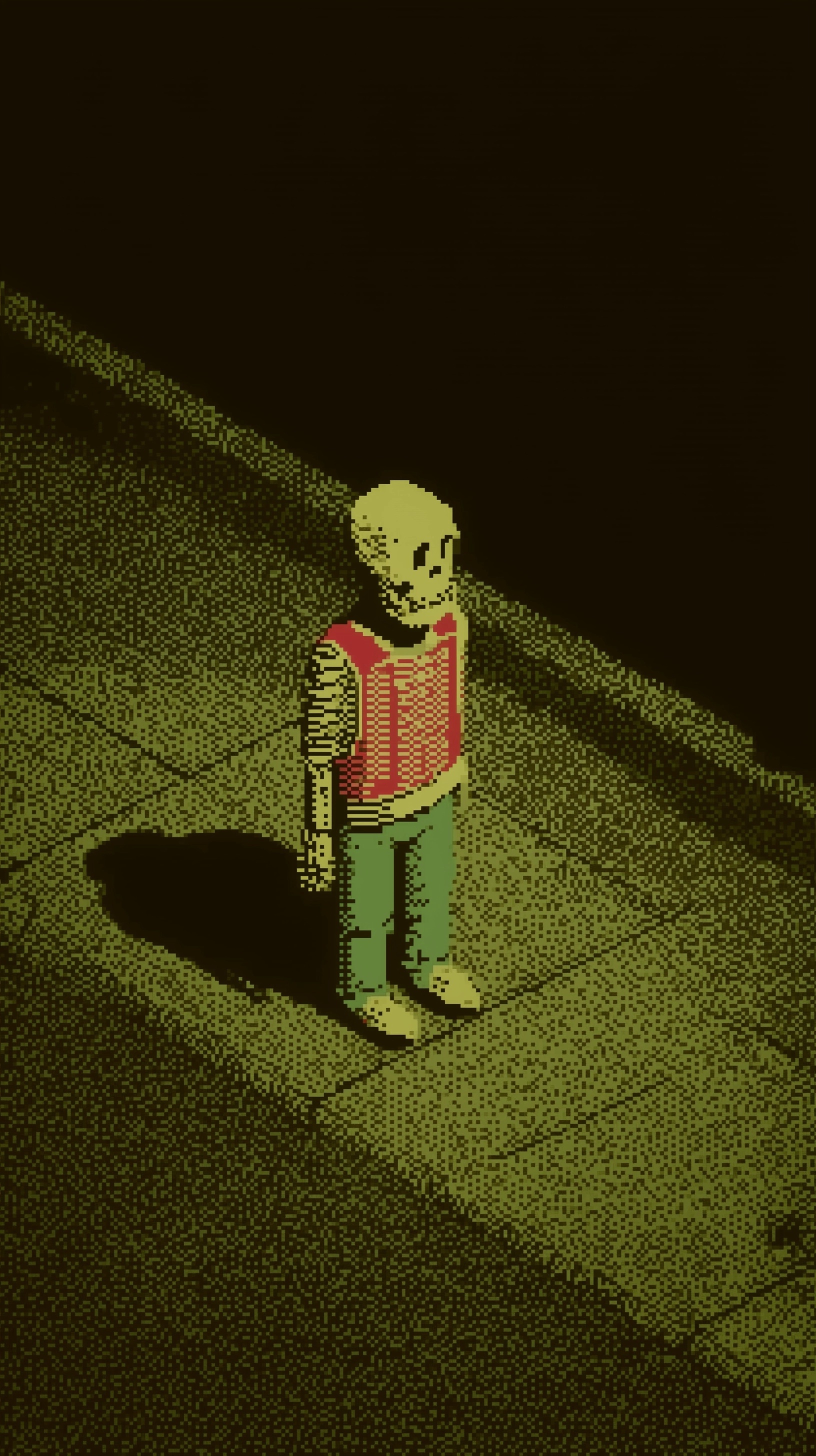 Cowboy Skeleton: 90s Pixel Art Vibe