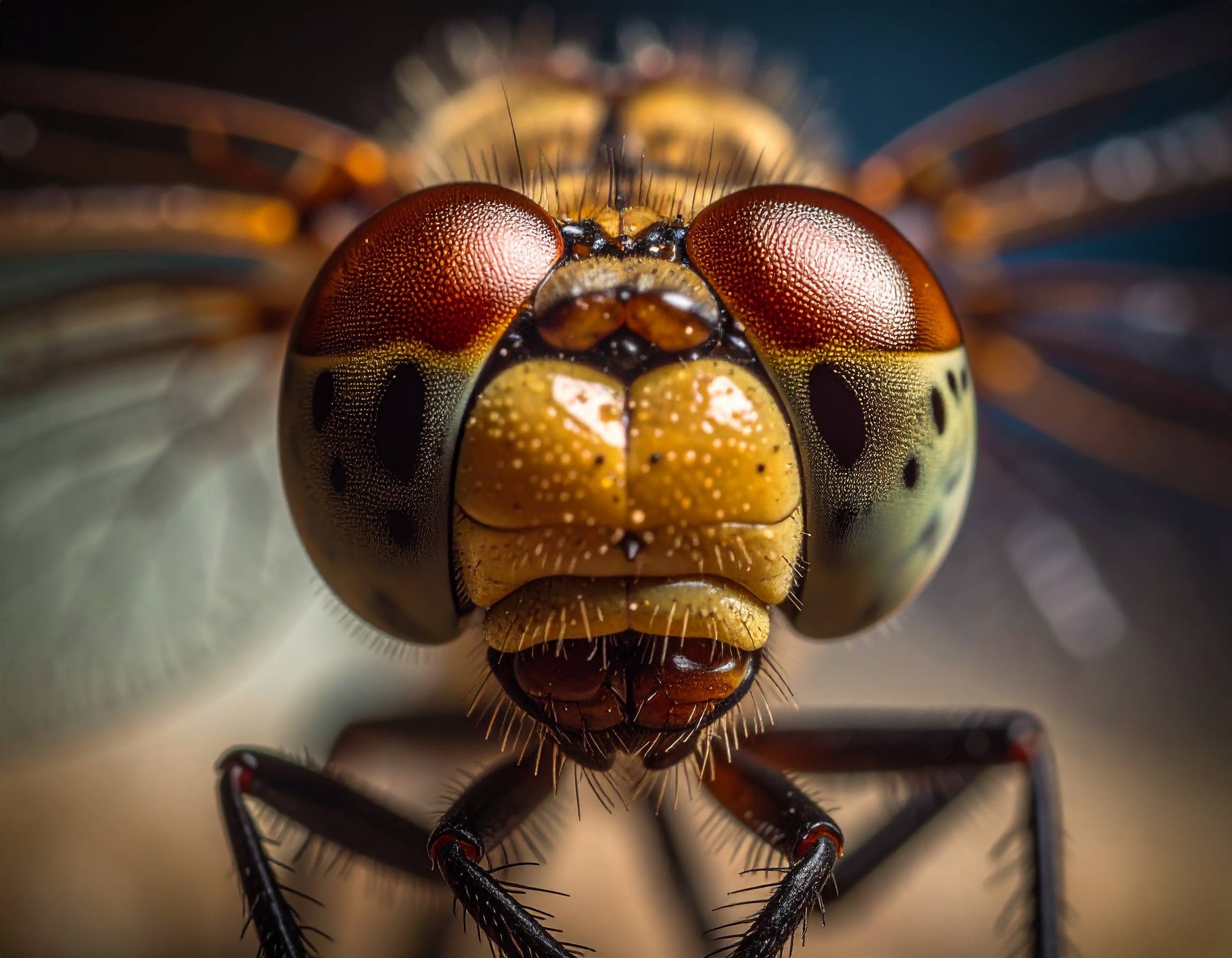 Macro Photography of a Dragonfly