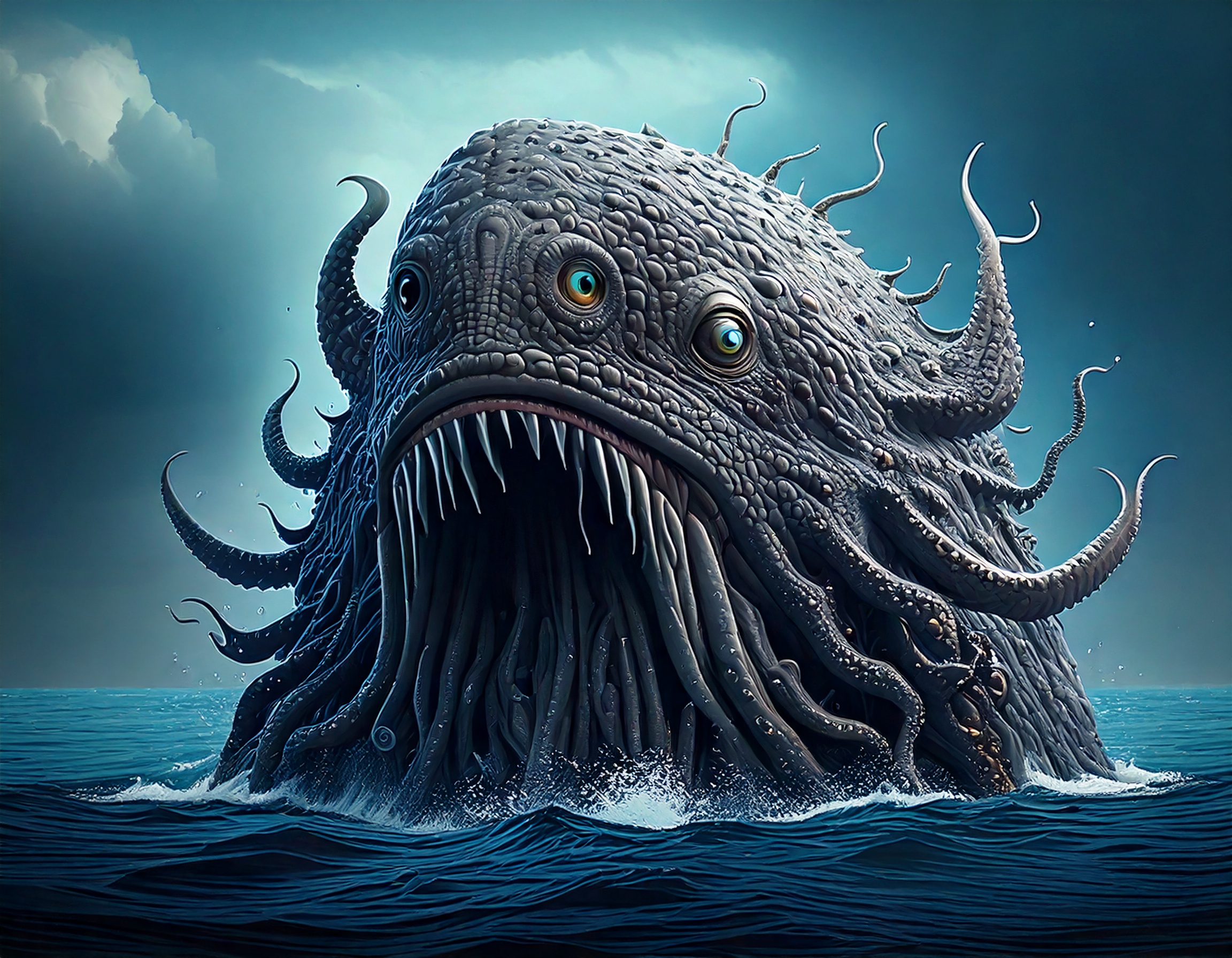 Giant Tentacled Sea Monster