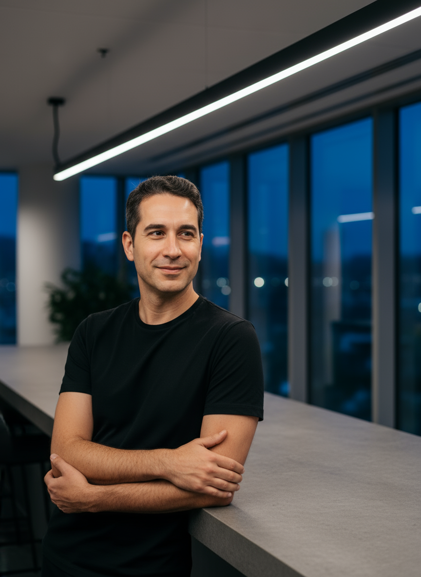 Portrait of Person in Modern Office Setting