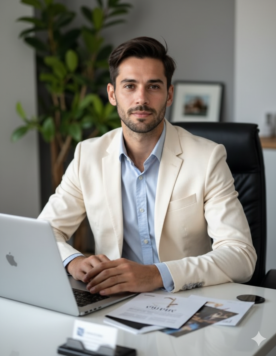 Professional Man in Office Setting Portrait