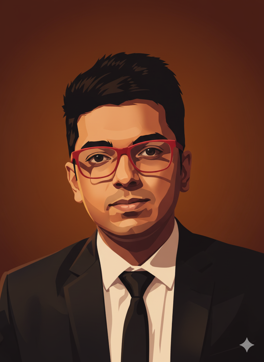 Neo-Noir Vector Portrait in Warm Cinematic Tones