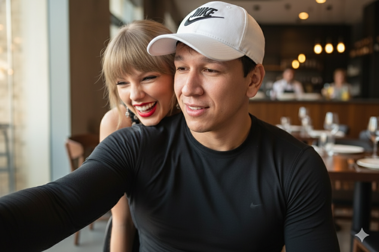 Cinematic Paparazzi: Muscular Man & Woman Laughing