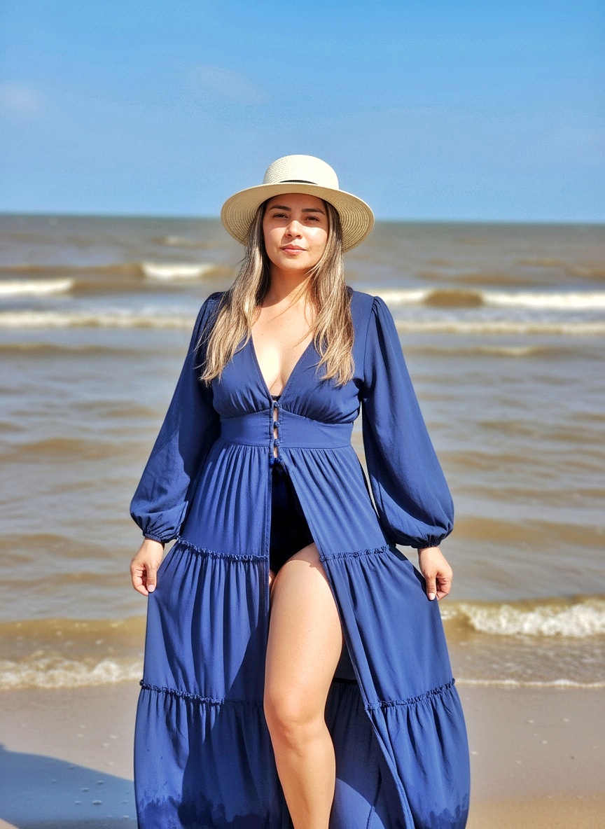 Beach Beauty: Portrait with a Tight Background