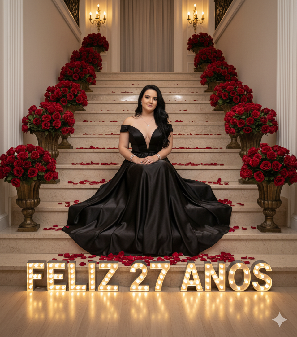 Ultra-Realistic Portrait: Woman in Black Satin Dress