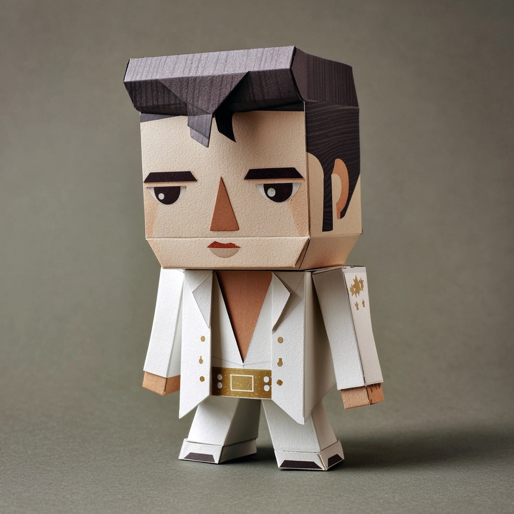 Discover the Elvis Box-Shaped Papertoy Today!