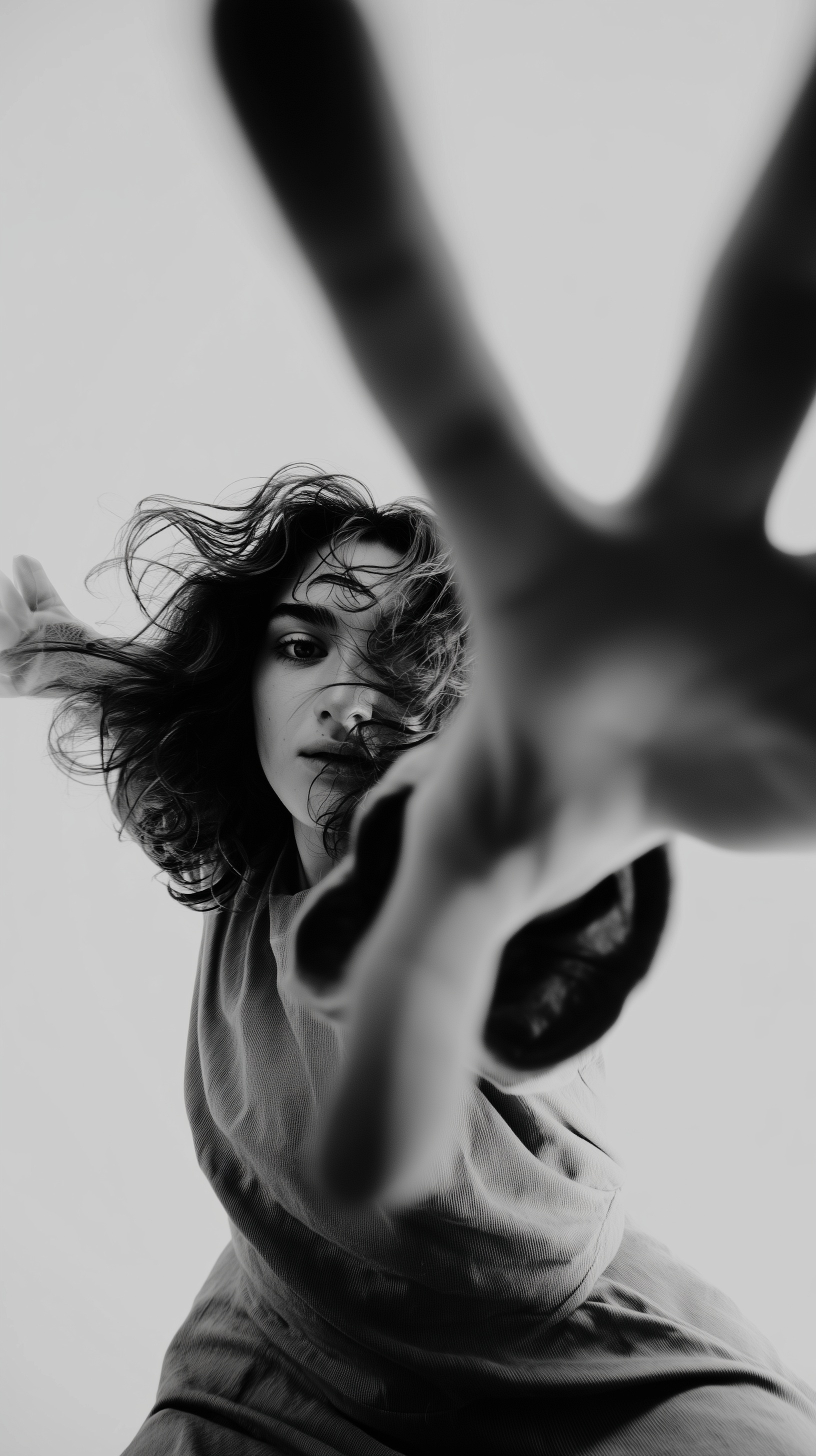 Dynamic Black and White Portrait: Capture the Motion