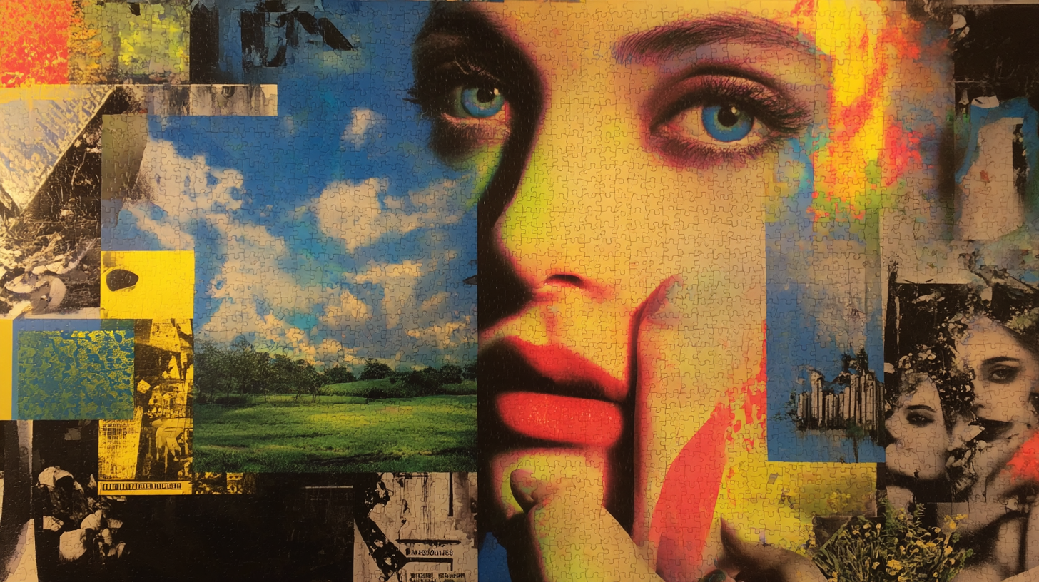 Dynamic Surrealist Collage with Avant-Garde Elements