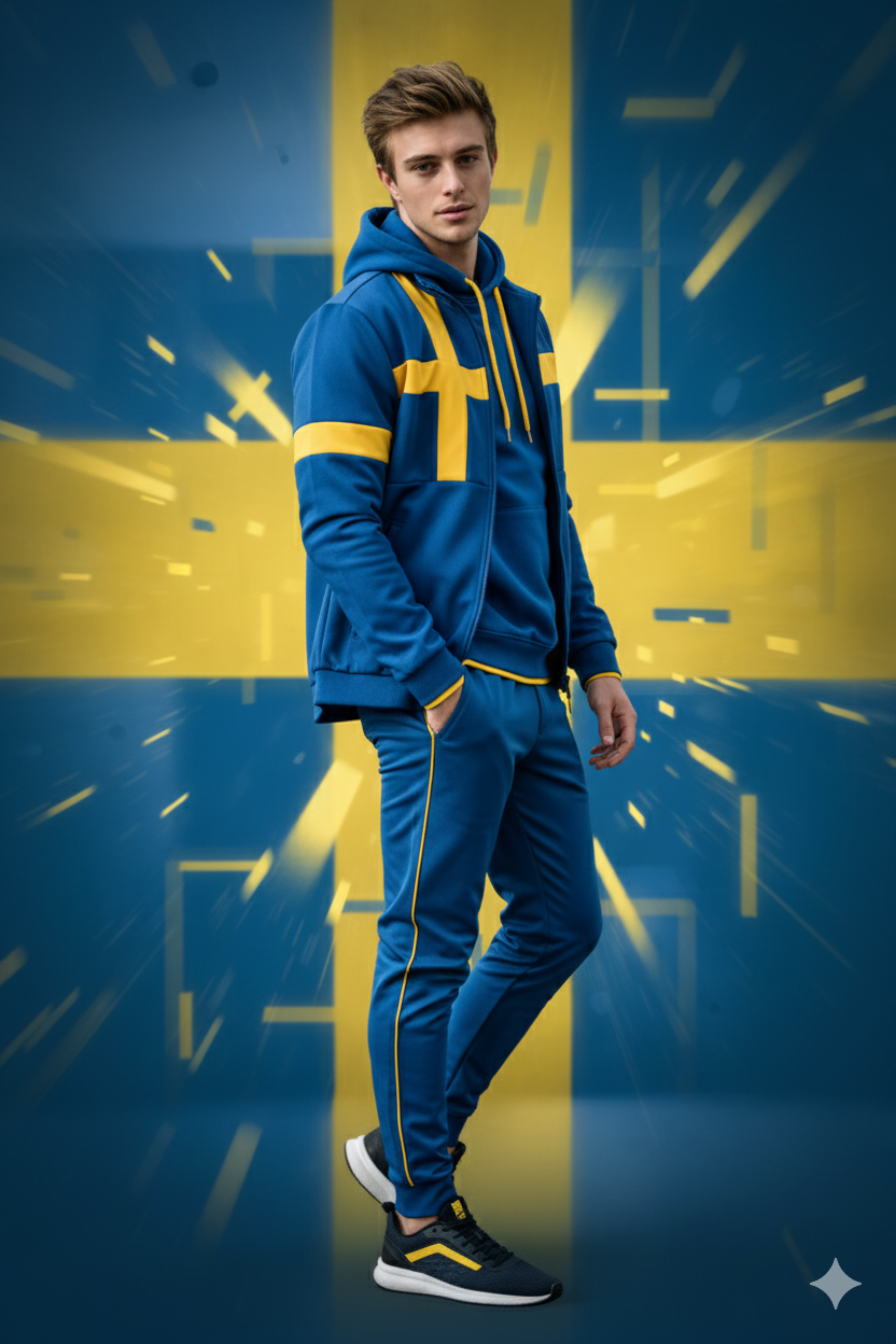 Transforming Image: Stylish National Pride Portrait