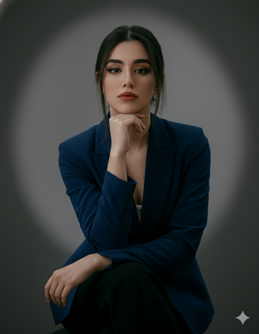 Enhancing a Confident Portrait with Dynamic Lighting