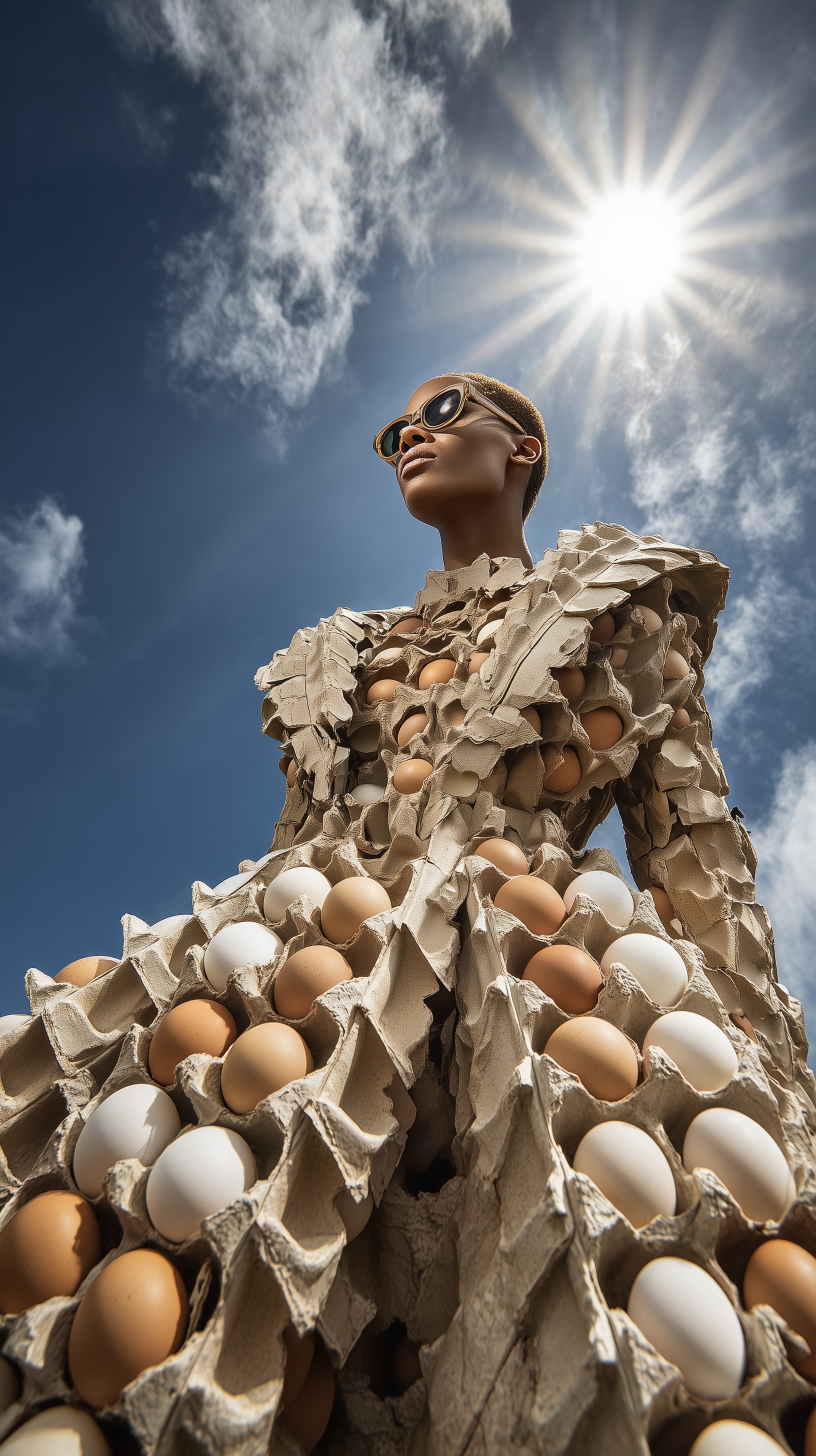 Egg Carton Couture: A Stunning Fashion Statement