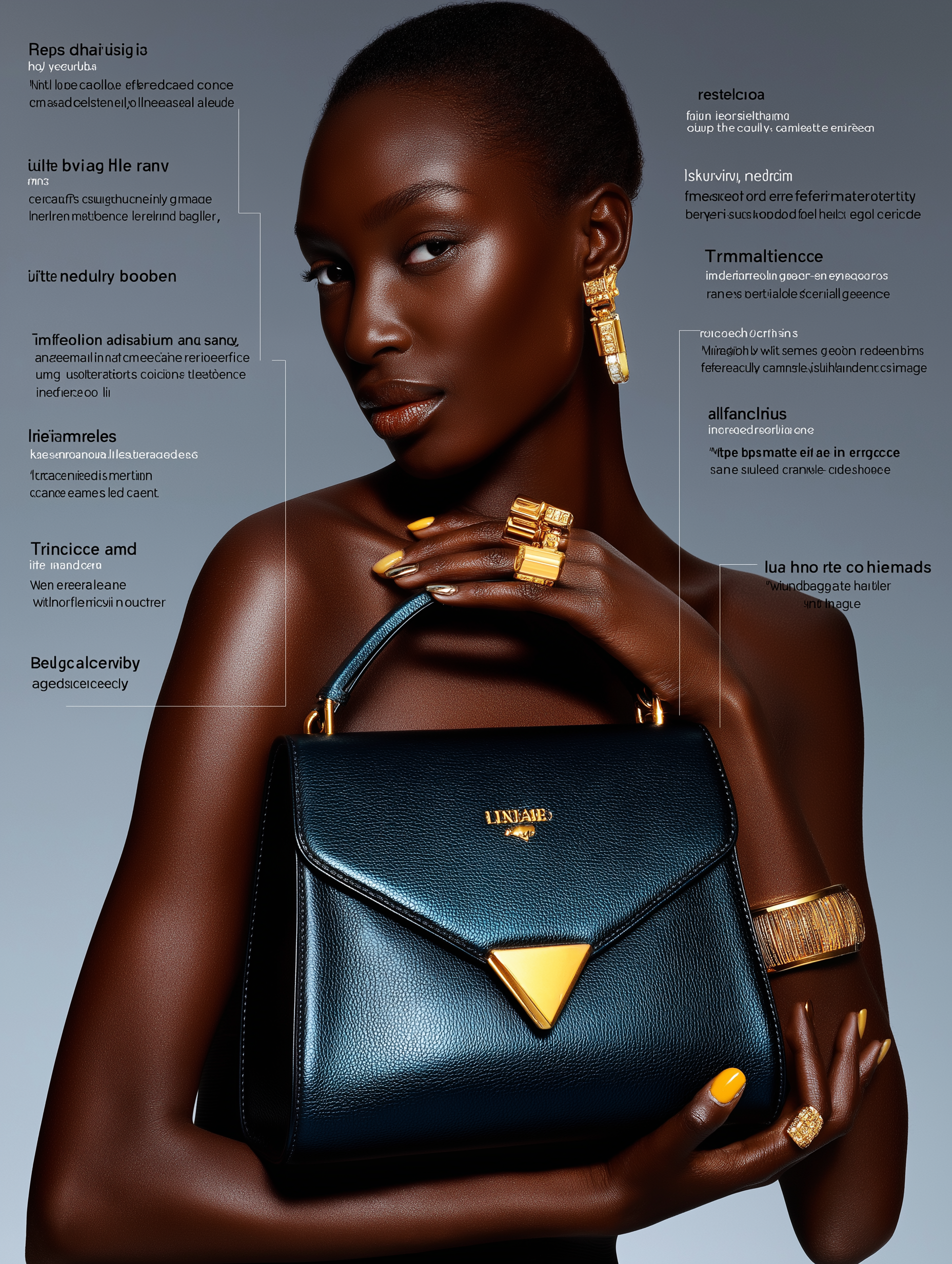Elegant Display of a Luxury Handbag in a Studio Setting
