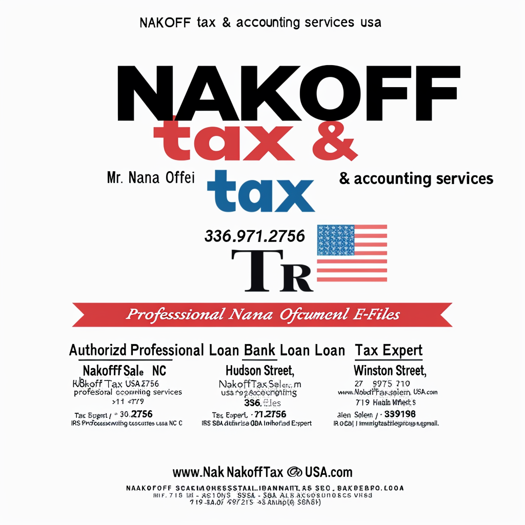 Elegant Tax Logo Design for NAKOFF