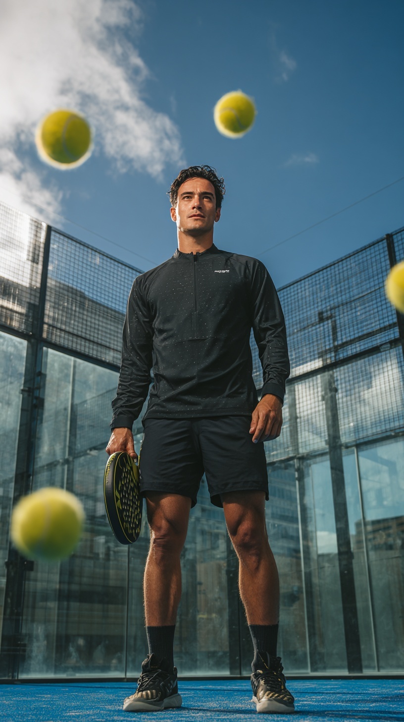 Elevate Your Game: Stylish Padel Court Action