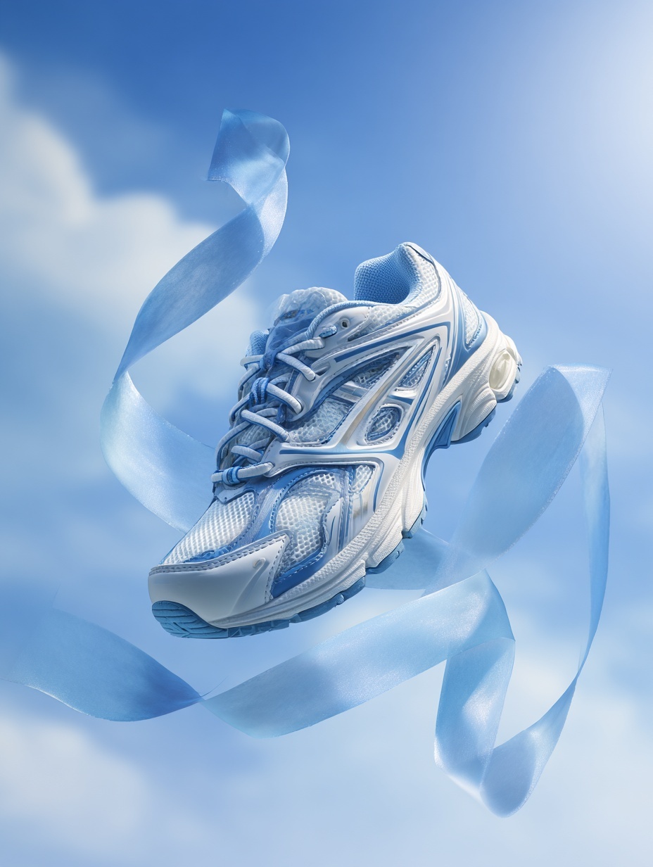 Elevate Your Run: Premium Light Blue Running Shoes