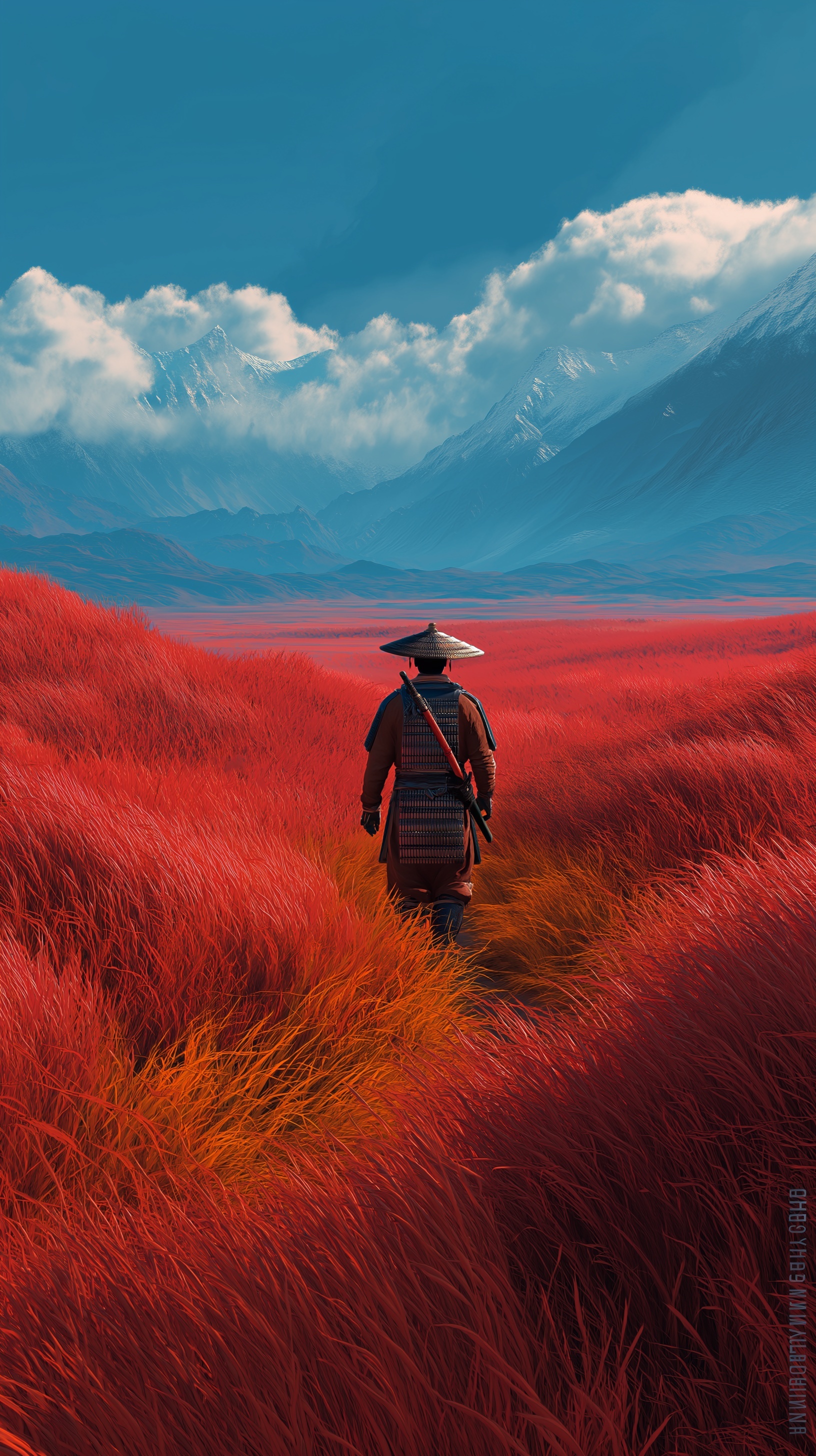 Epic Samurai Journey Through Surreal Landscape