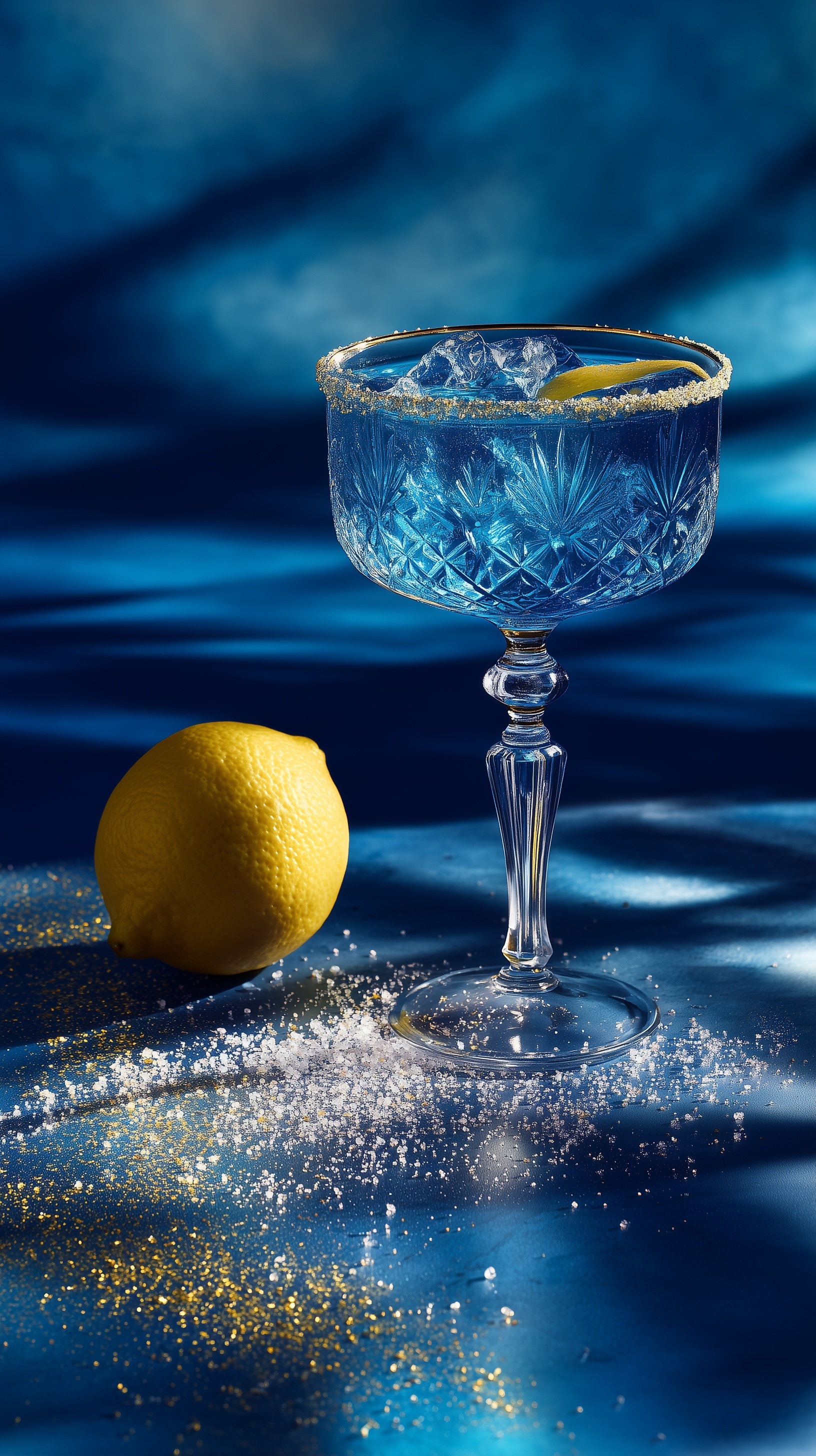 Exquisite Sapphire Cocktail: A Luxury Experience