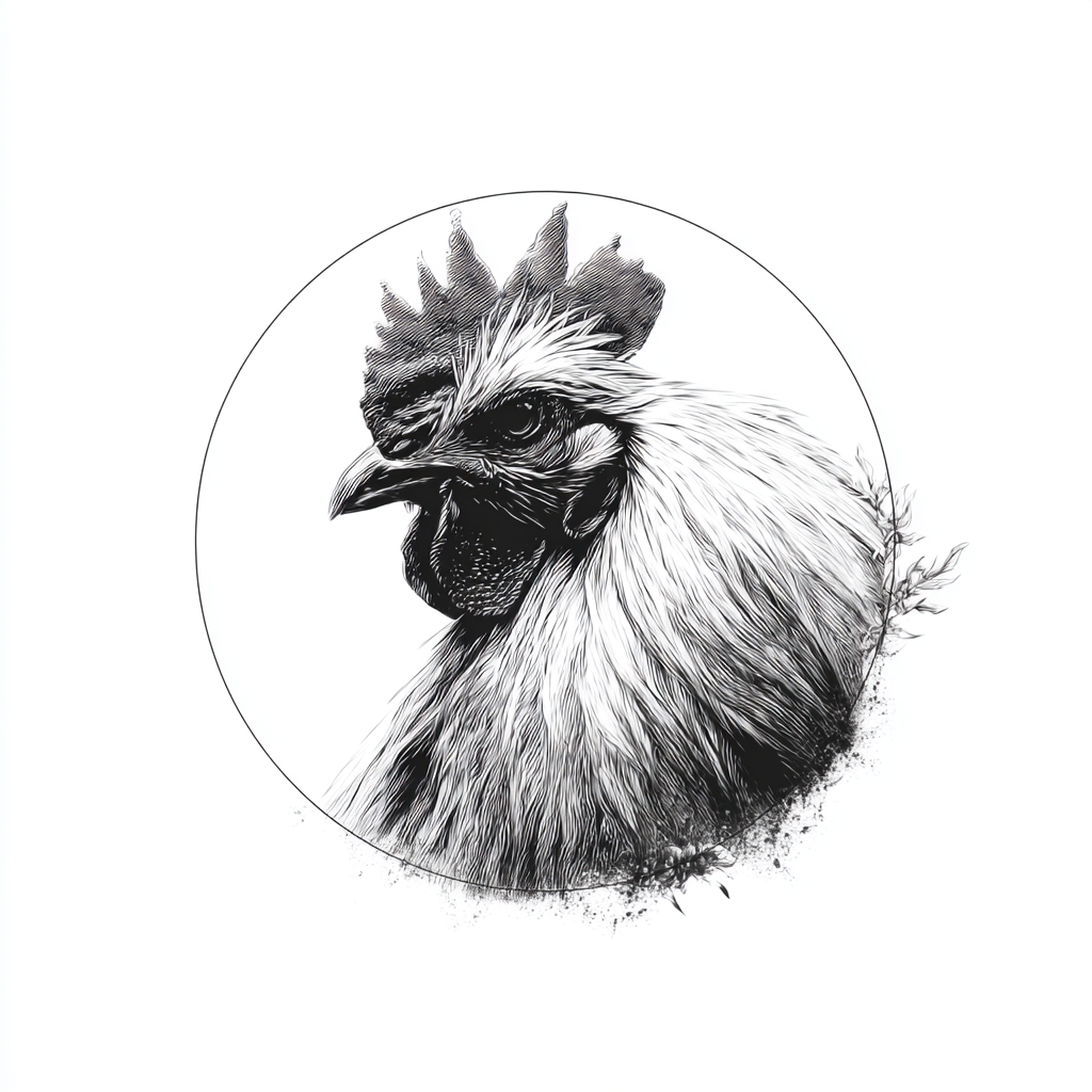 Flockfolk Collection Logo Featuring a Chicken