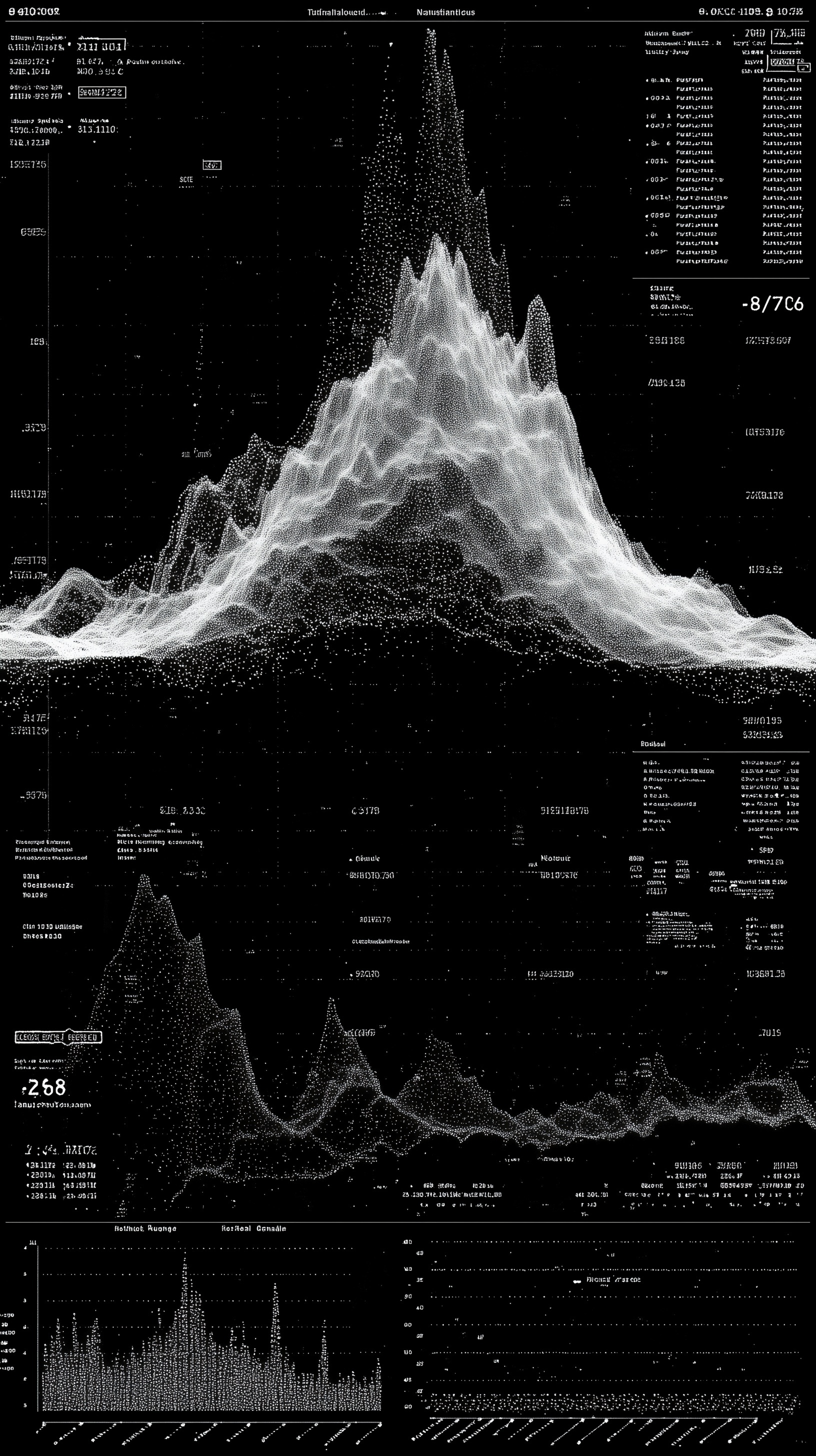 Futuristic Data Visualization: Sleek & Scientific