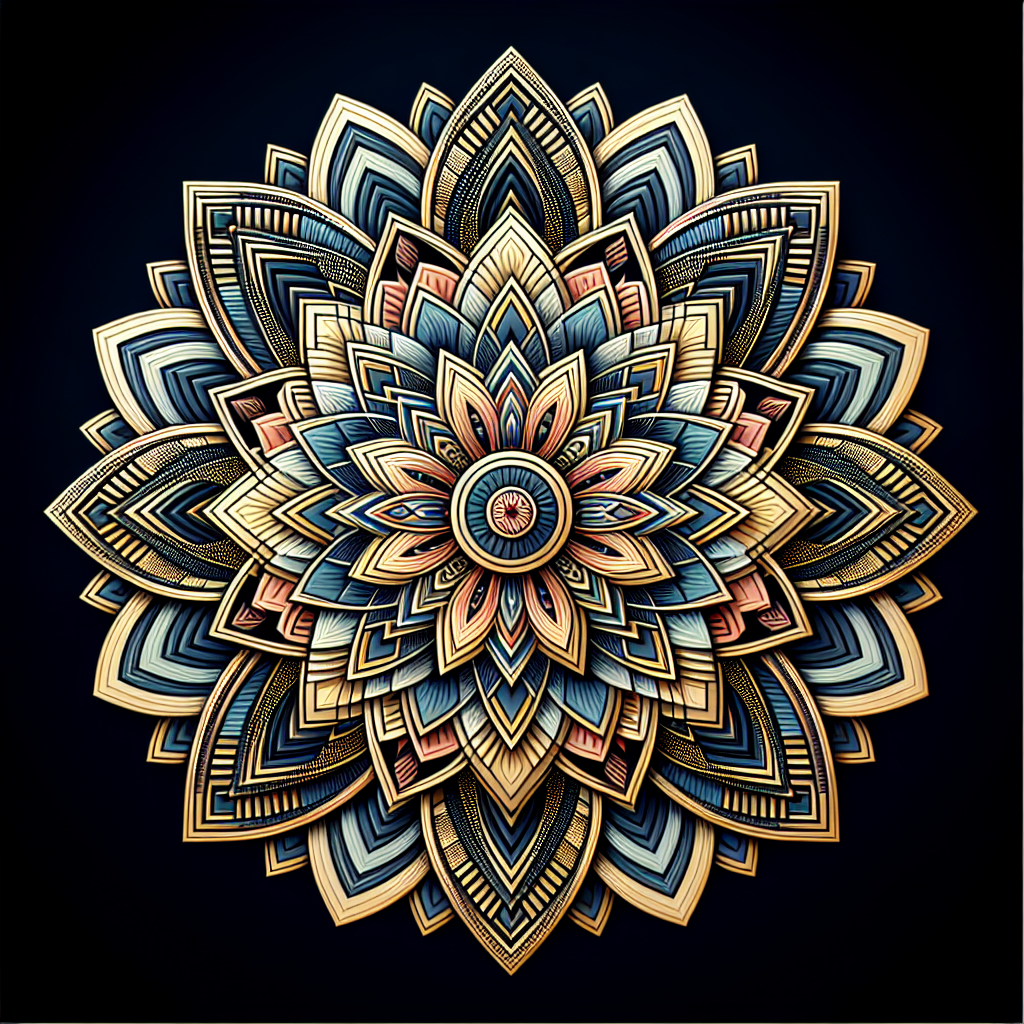 Generative Pattern: Saffron-White-Green