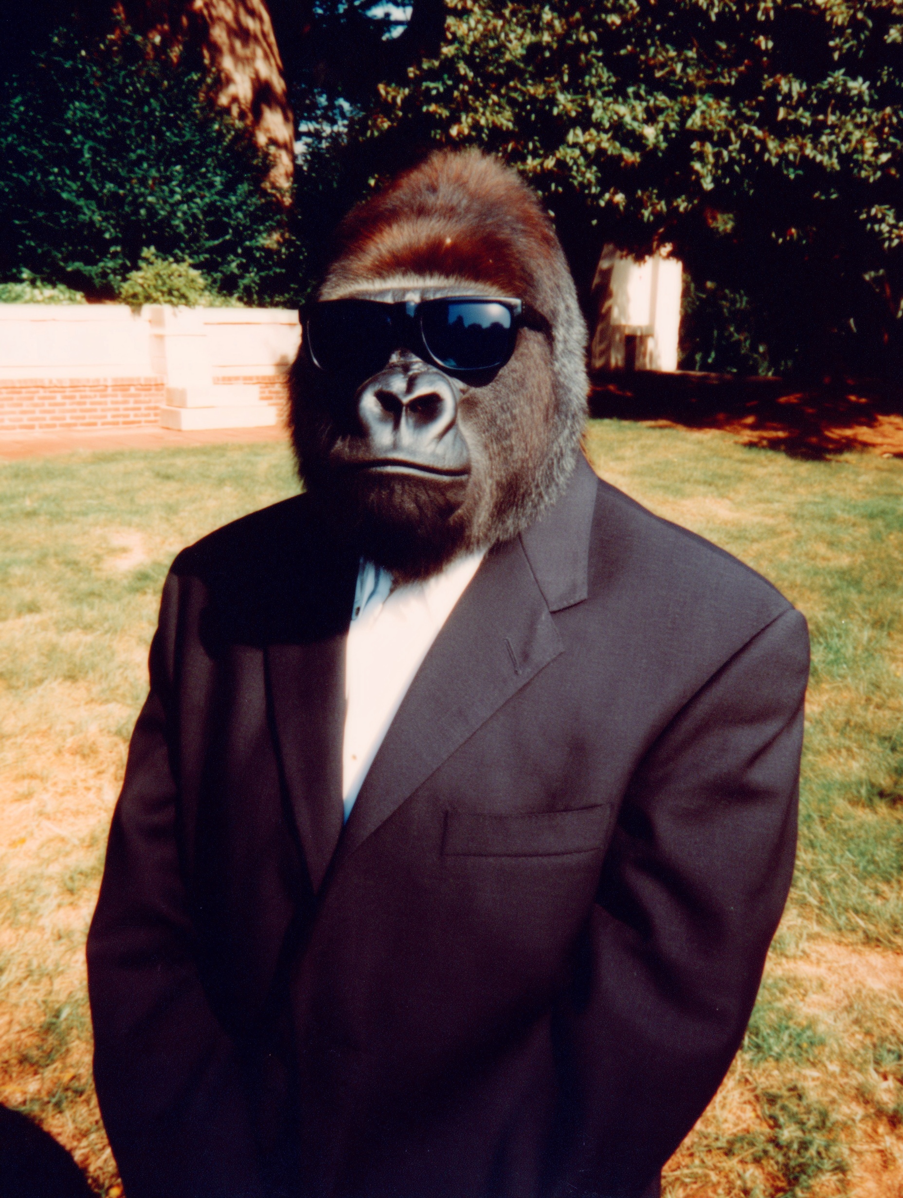 Gorilla in Sunglasses: The Stylish Suit Sensation