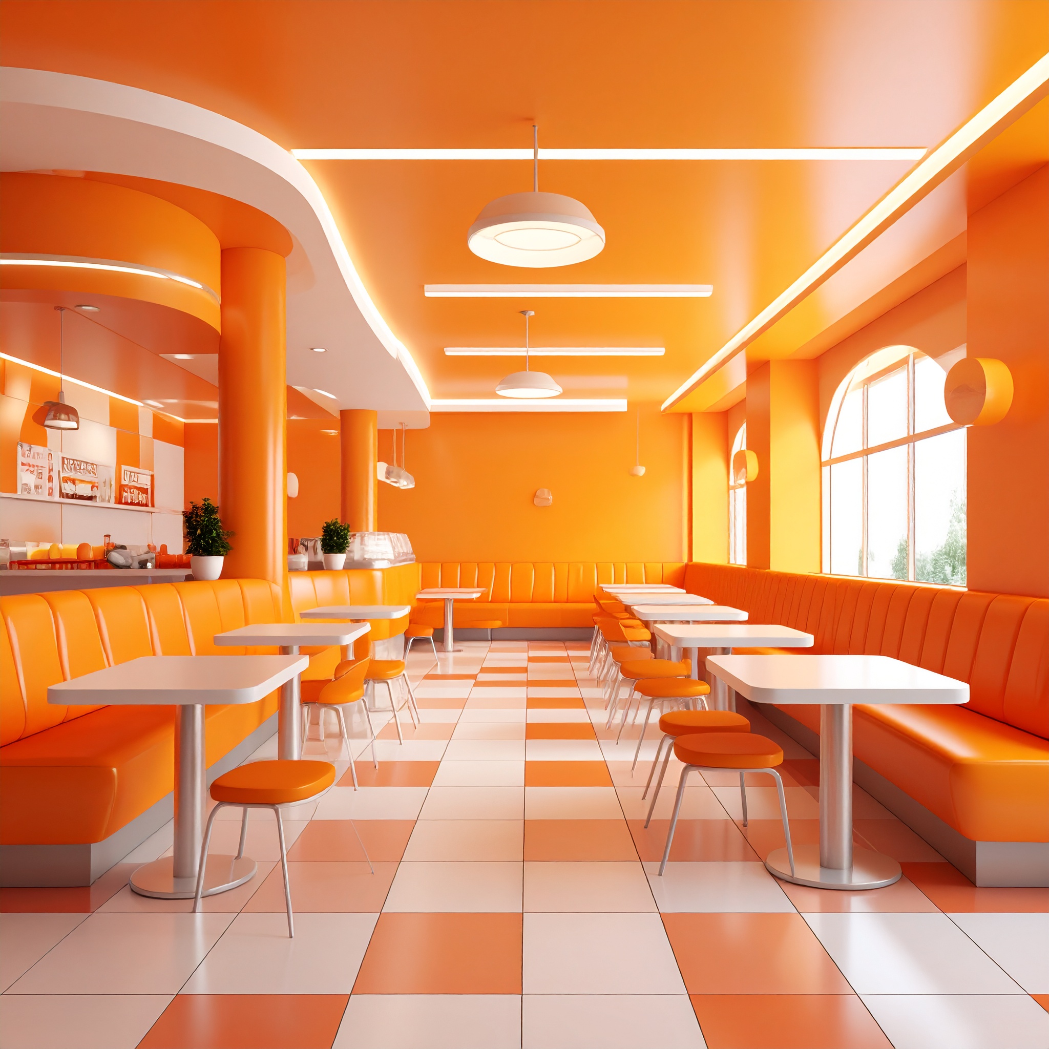 Fast Food Restaurant Interior Design