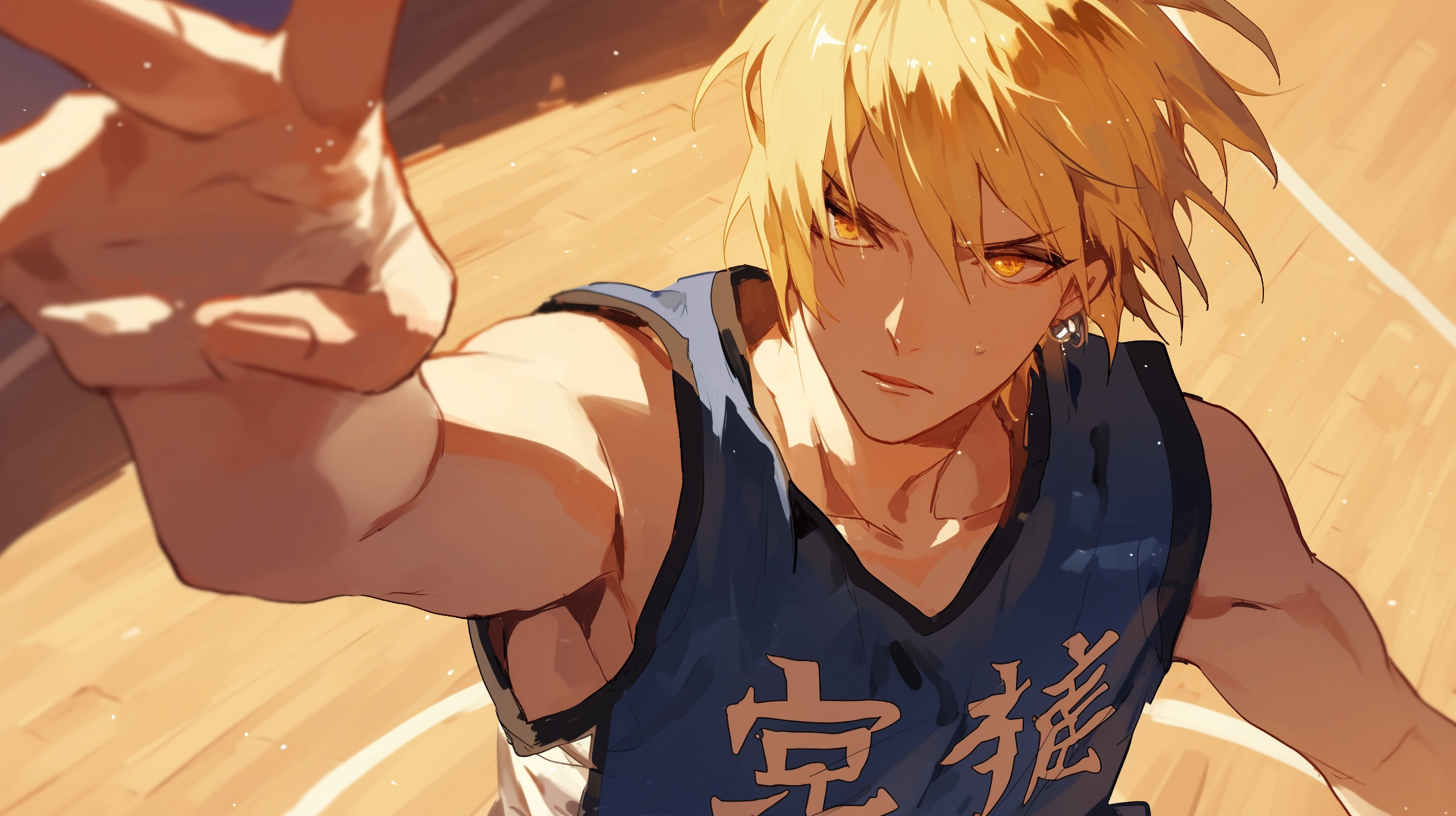 Kise Ryota in Dynamic Basketball Pose