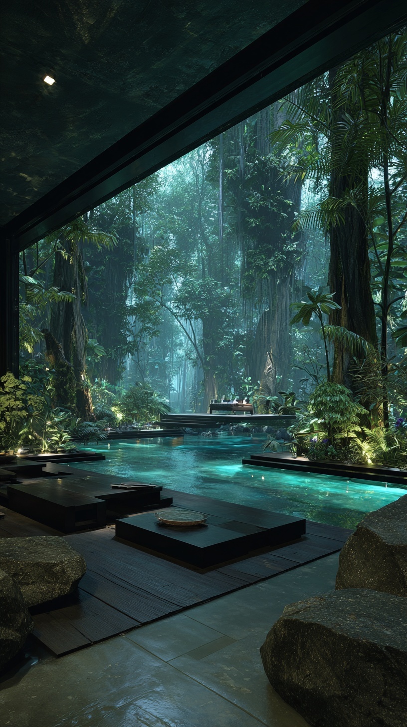 Luxury Rainforest Villa: Nature Meets Cinema