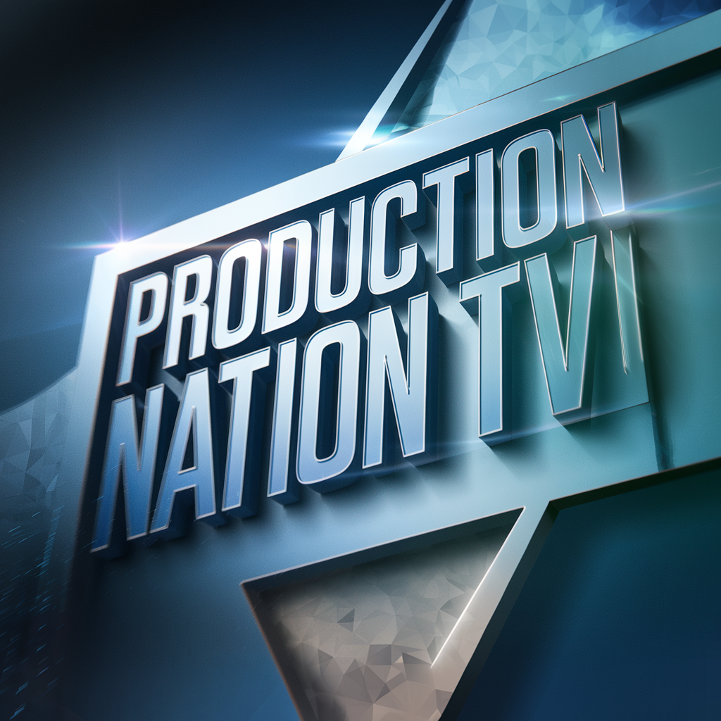 Modern 3D Logo Design for Production Nation TV