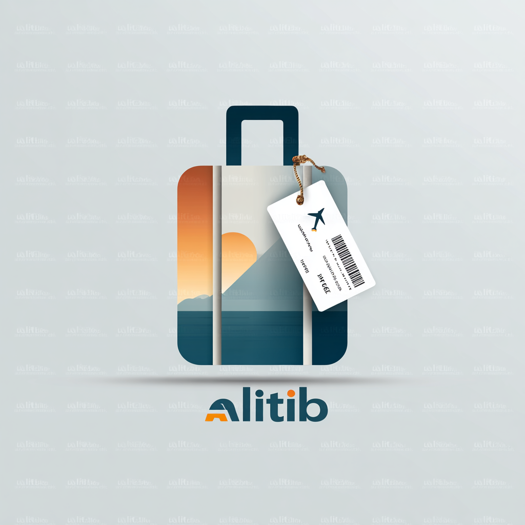 Modern Travel-Themed Logo Featuring Stylized Letter A and Boarding Pass Icon