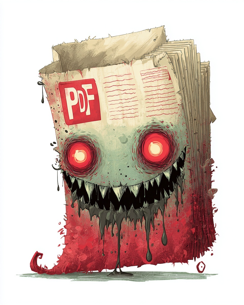 Monstrous PDF Horror Icon: A Spooky Design
