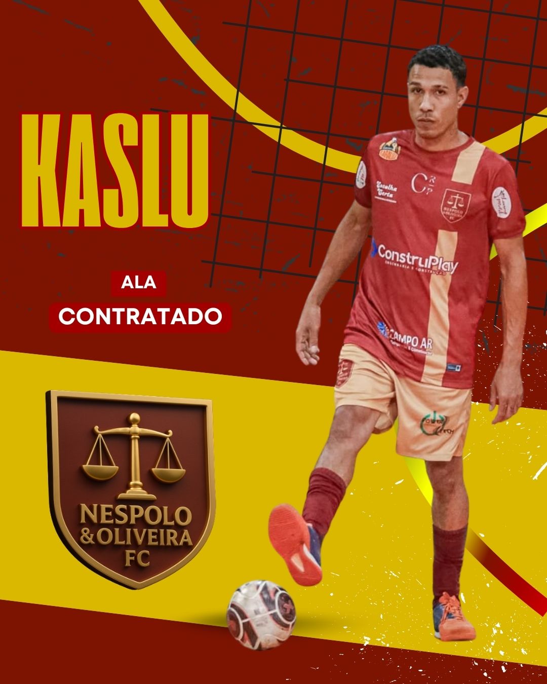 Authentic Football Player Image in Team Uniform