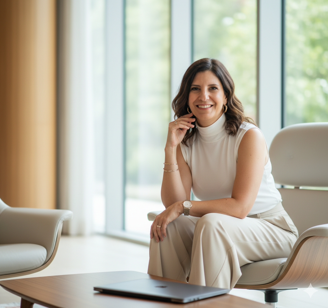 Professional Female Portrait in Modern Setting