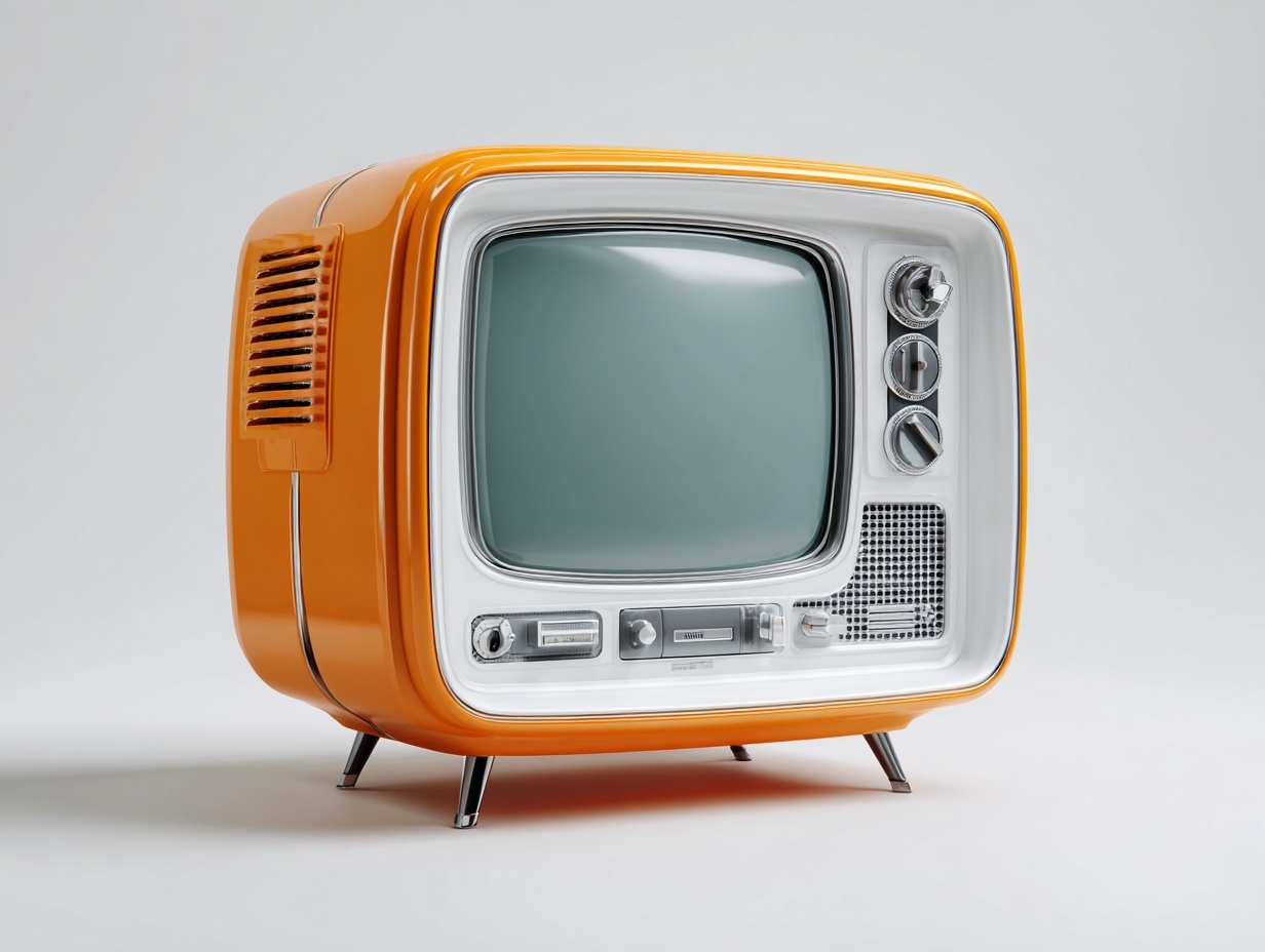 Retro Futurist 70's Big Screen TV Photography