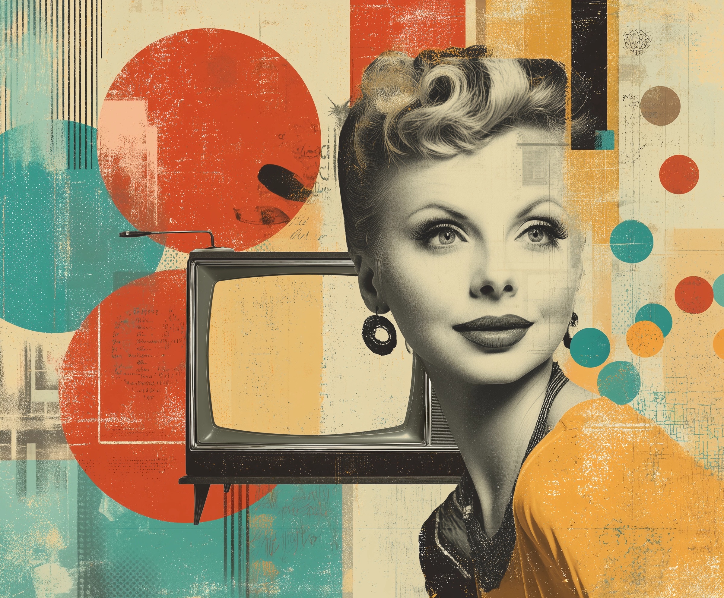 Retro Television Nostalgia: A Colorful Tribute