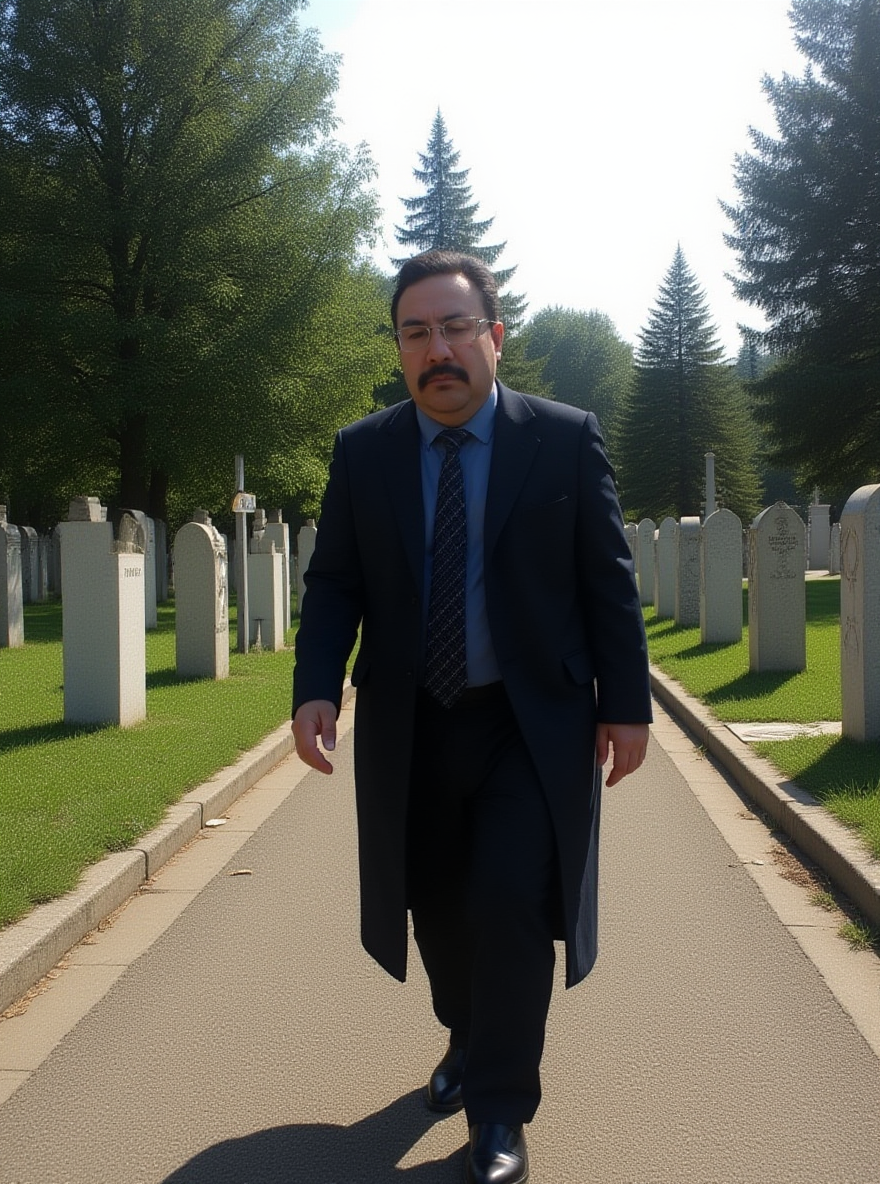 Sad Walk Around Karacaahmet Cemetery in Film Photography Style
